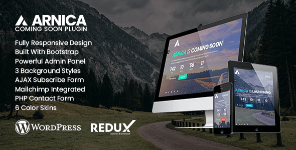 Arnica – Creative Coming Soon WordPress Plugin