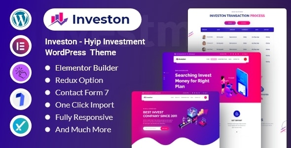 Investon – Hyip Investment WordPress Theme