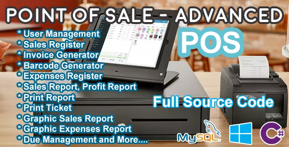 Point Of Sale (POS) – Advanced – C# MySQL