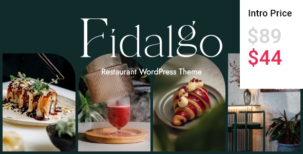 Fidalgo – Restaurant WordPress Theme