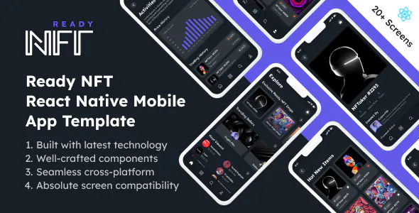 Ready NFT – Marketplace Mobile App React Native Template