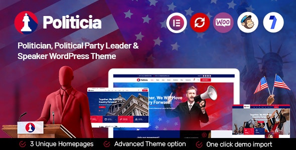 Politicia – Politician & Speaker WordPress Theme 2.2