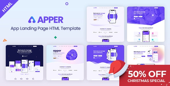 APPER – App Landing Page HTML Template