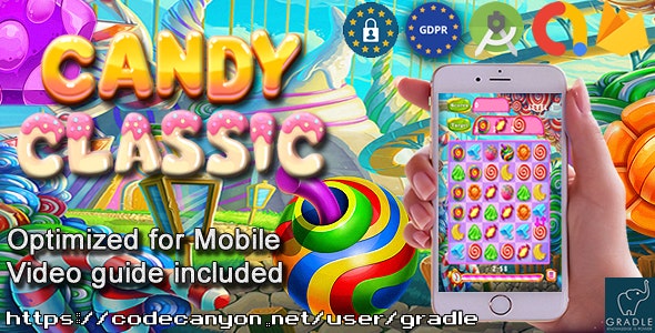 Candy Classic (Admob + GDPR + Android Studio)