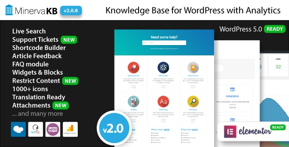 MinervaKB Knowledge Base for WordPress with Analytics