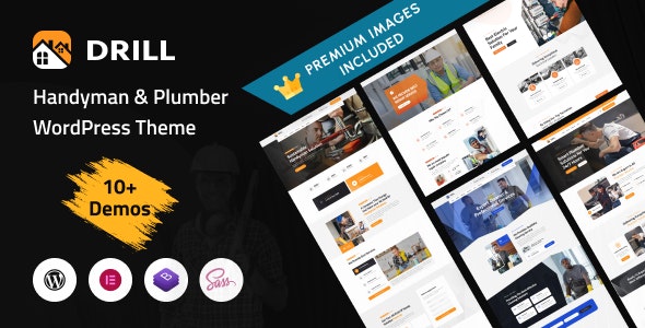 Drill – Handyman  Plumber Services WordPress Theme