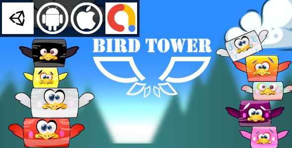 Bird Tower Unity Casual Game With Admob For Android And iOS