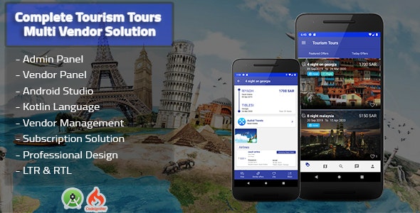 Tourism Tours Multi Vendor Android App