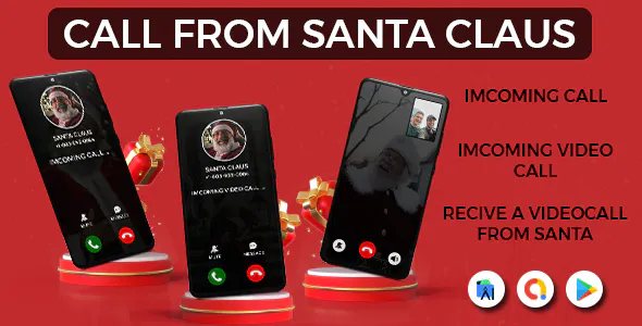 Santa Claus Video Call – Santa Video Prank Call – Video Call Santa Premium – Simulated Video Calls