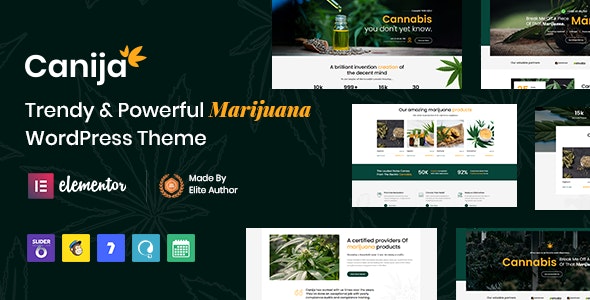 Canija – Marijuana  Cannabis Dispensary WordPress Theme