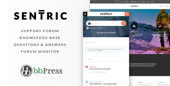 Sentric | Support Forum WordPress Theme