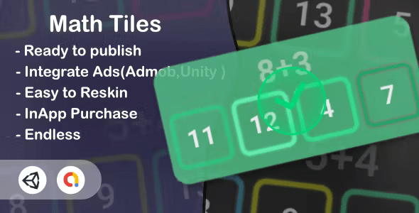 Math Tiles(Unity Game+Admob+iOS+Android)