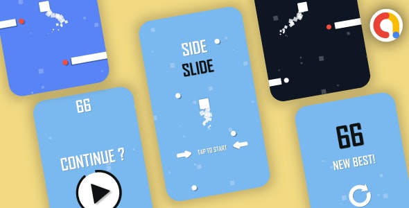 Side Slide Tap to Play + AdMob with Reward Video