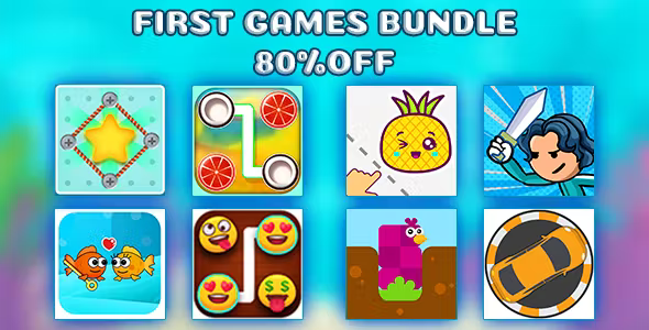 First Bundle. 80%OFF. Construct3. Html5, Mobile (adMob)