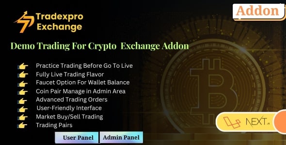 Tradexpro Demo Trading – Crypto Exchange Addon