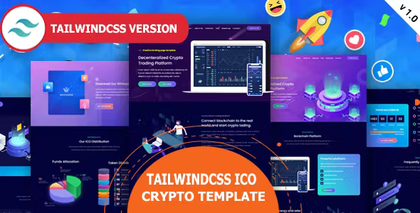 Tokyland – Tailwindcss ICO & Crypto Template