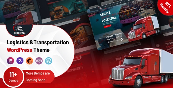 Trakirna – Transportation  Logistics WordPress Theme