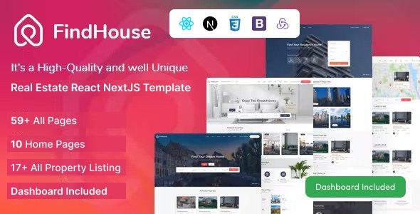 FindHouse – Real Estate React NextJS Template