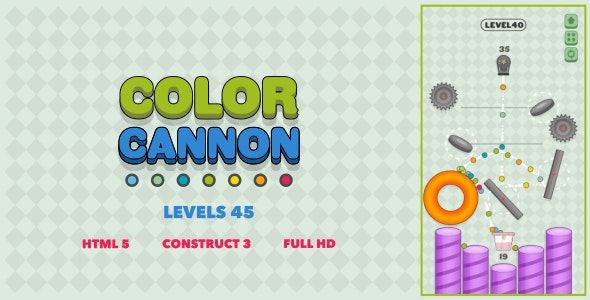 Color Cannon – HTML5 Game (Construct3)