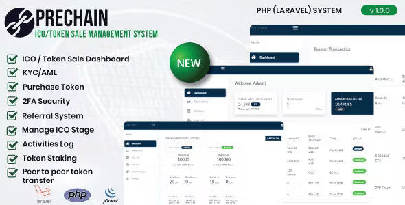 Prechain – ICO / token sale management system