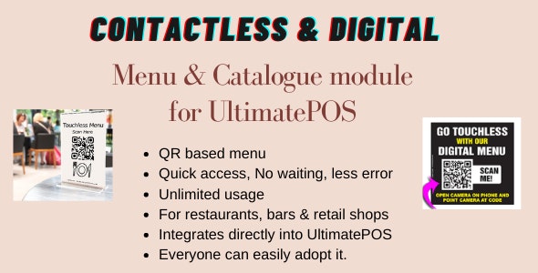 Digital Product catalogue  Menu module for UltimatePOS 1.0