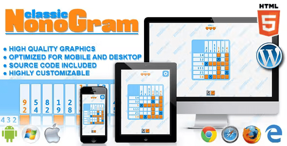 Classic Nonogram – HTML5 Logic Game