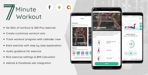 Fitness – 7 Minute workout Android Full application