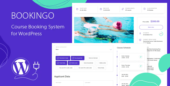 Bookingo – Course Booking System for WordPress 1.6