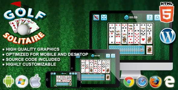 Golf Solitaire – HTML5 Card Game