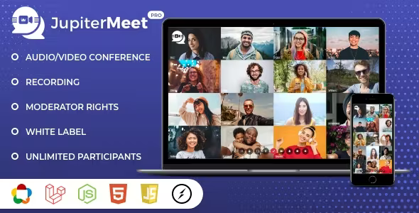 JupiterMeet Pro – White Label Video Conference with ChatGPT & SaaS 1.8.3