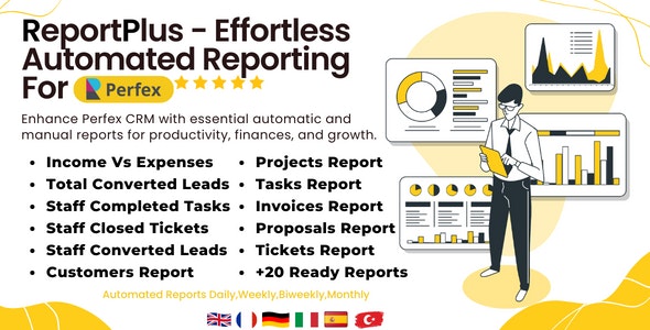 ReportPlus – Effortles Automated Reporting Module for Perfex CRM