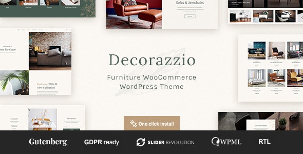 Decorazzio – Interior Design and Furniture Store WordPress Theme 1.1.0