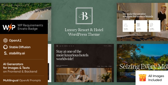 Belicia – Luxury Resort  Hotel WordPress Theme