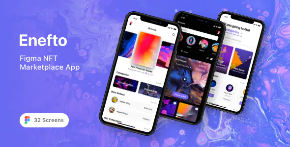 Enefto – Figma NFT Marketplace App