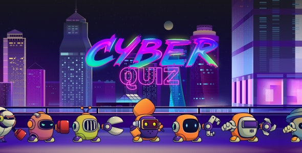 Cyber Quiz – HTML5 Game (Construct 3) + Firebase Leaderboard (No plugin)