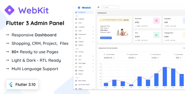 WebKit – Flutter Admin Panel 4.0