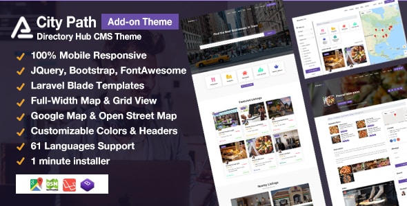 City Path Directory Hub CMS Add-on Theme