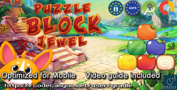 Puzzle Block Jewel V6 (Admob + GDPR + Android Studio)