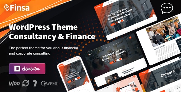 Finsa – Consulting  Agency WordPress Theme 1.2.1