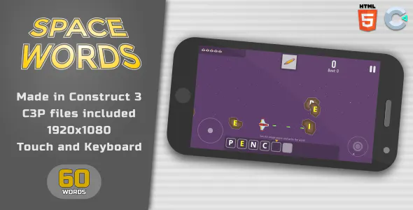 Space words – HTML5 Educational Game