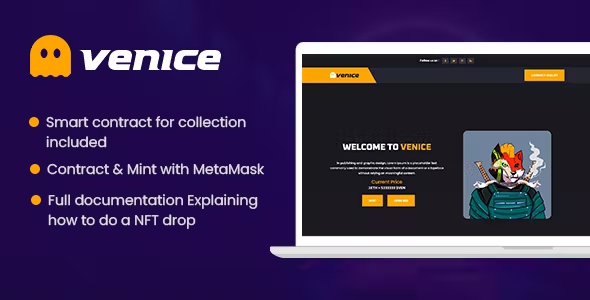 Venice – NFT Drop / Collection Template