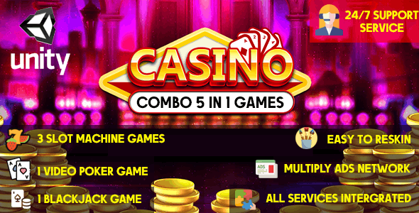 Combo Casino Games– 5 in 1 Unity Games