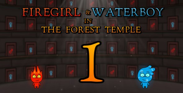 FireGirl  WaterBoy: Forest Temple! – HTML5 game – Construct 3 – C3p – Mobile Control – 2 Players