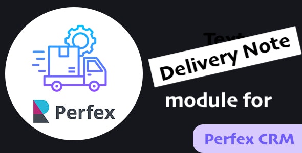 Delivery Note Module for Perfex CRM 1.0.9