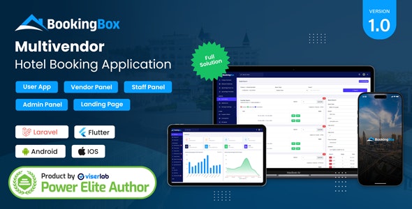 BookingBox – Complete MultiVendor Hotel Booking Application SAAS