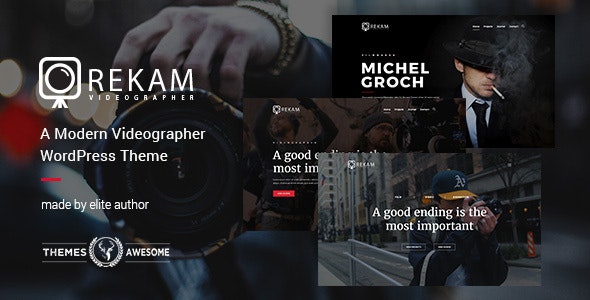 Rekam | A Modern Videographer WordPress Theme