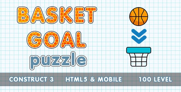 Basket Goal. Html5  Mobile. Construct 3