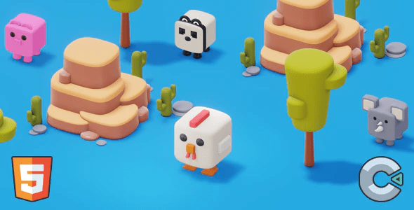 Crossy Chicken – (HTML5 Game – Construct 3)