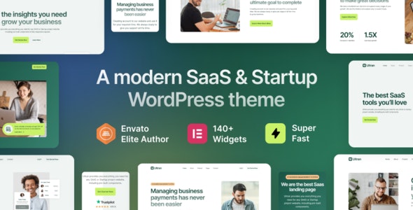 Ultran – SaaS  Startup WordPress Theme