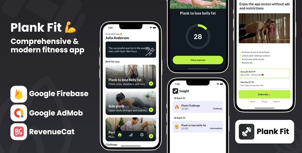 Plank Fit – iOS App Source Code